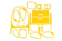 Mitsubishi Carisma 1995-2004 Capace bord 1999-2003 (galben) foto 1