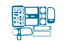 Volkswagen Polo 1994-2001 Capace bord 1999-2001 (culoare albastra) foto 1