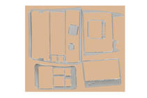 Toyota Corolla 1998-2002 Ornamente bord 1998-2000 (Aluminiu) foto 1