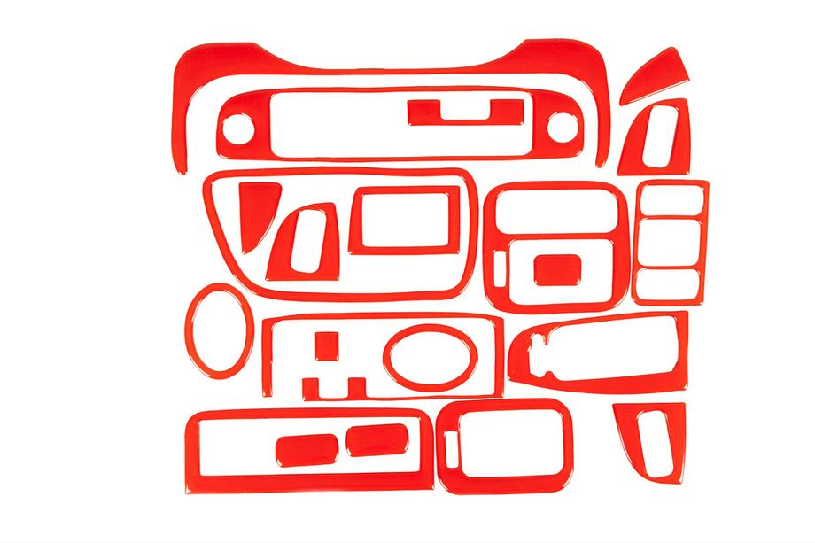 Honda Civic 1995-2001 Capace bord (rosu) Image