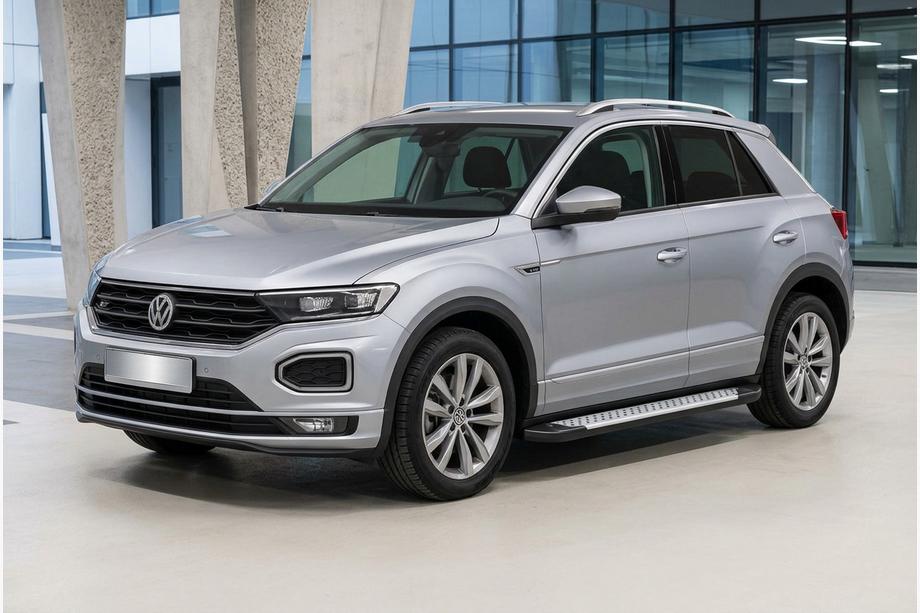Volkswagen T-Roc 2017-2025 Praguri laterale Allmond Grey (2 buc, aluminiu) Foto 1