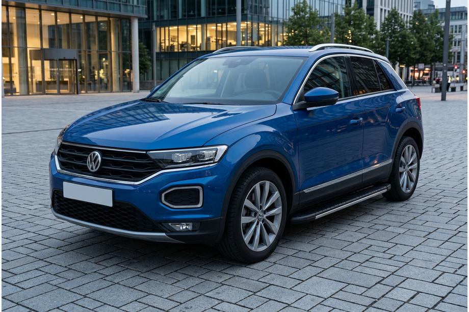 Volkswagen T-Roc 2017-2025 Praguri Laterale Bosphore Grey (2 buc, Aluminiu) Foto 1