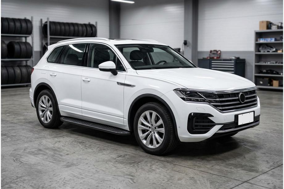 Volkswagen Touareg 2018- Praguri Laterale Tayga Black (2 buc, Aluminiu) Foto 1