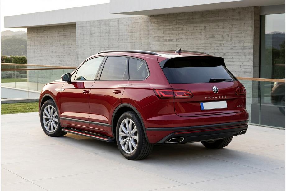 Volkswagen Touareg 2018- Praguri Laterale Maya Red (2 buc, Aluminiu) Foto 1