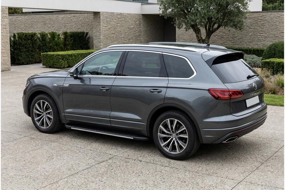 Volkswagen Touareg 2018- Praguri laterale Bosphorus Grey (2 buc, aluminiu) Image