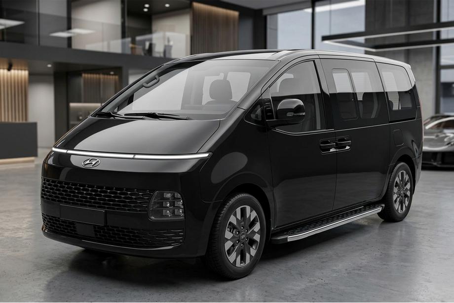 Hyundai Staria 2021- Praguri Laterale BlackLine (2 buc, Aluminiu) Image