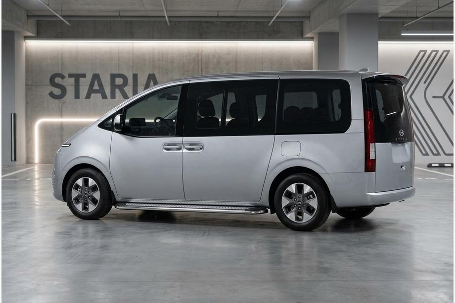 Hyundai Staria 2021- Praguri Laterale Maydos V2 (2 buc, Aluminiu si Otel Inoxidabil) Image