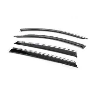 Deflectoare geamuri cu ornament cromat (4 buc, Niken) foto 2
