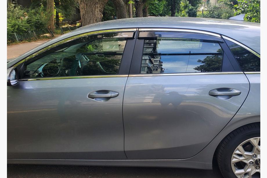 Kia Ceed 2018- Deflectoare geam cu ornament cromat HB (4 buc, Niken) Image