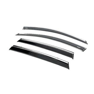 Deflectoare geamuri cu ornament cromat (4 buc, Niken) foto 2