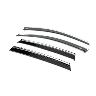 Deflectoare geamuri cu ornament cromat (4 buc, Niken) foto 2
