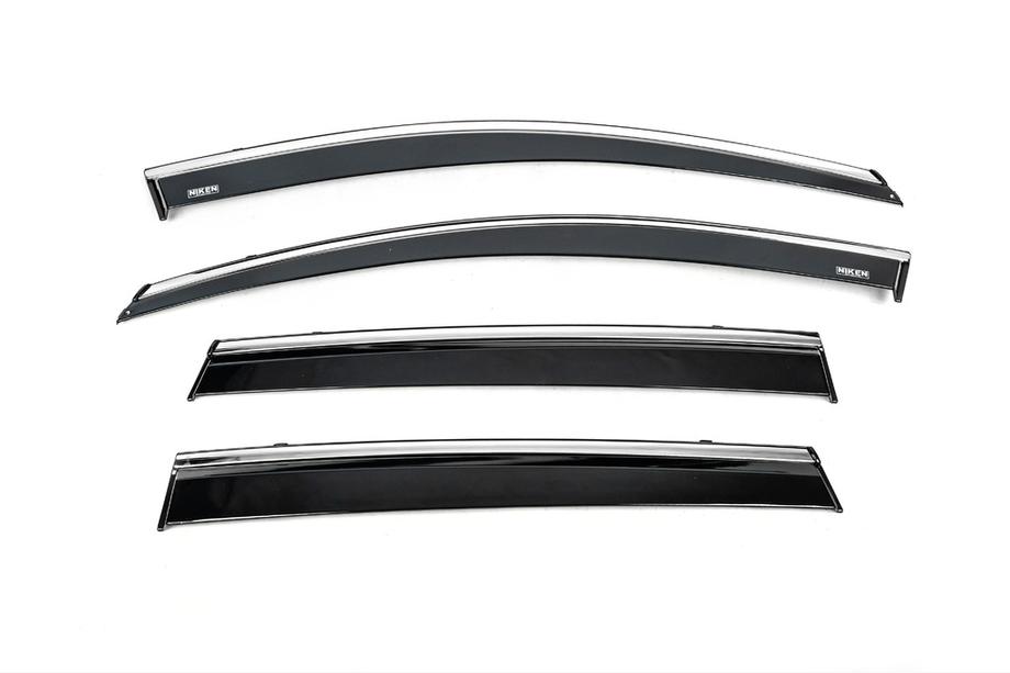 Honda CRV 2017-2022 Deflectoare geamuri cu ornament cromat (4 buc, Niken) Image