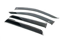 Mercedes X class 2017-2020 Deflectoare geamuri cu ornament cromat (4 buc, Niken) foto 2