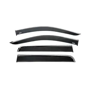 Deflectoare geamuri cu ornament cromat (4 buc, Niken)