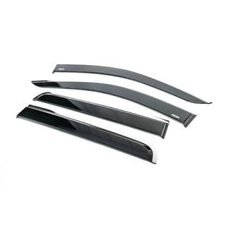 Deflectoare geamuri cu ornament cromat (4 buc, Niken) foto 2