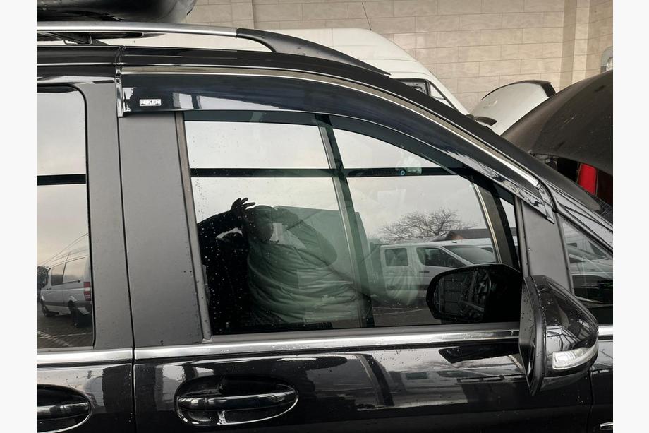 Mercedes Viano 2004-2014 Deflectoare geamuri cu ornament cromat (2 buc, Niken) Foto 1