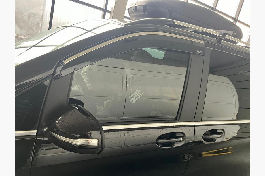 Mercedes Viano 2004-2014 Deflectoare geamuri cu ornament cromat (2 buc, Niken) Foto 2