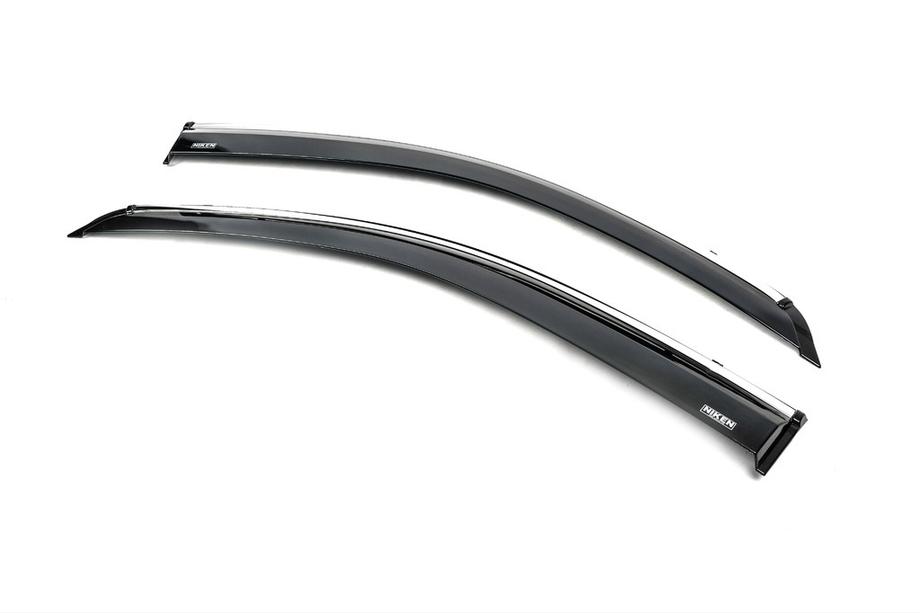 Mercedes Viano 2004-2014 Deflectoare geamuri cu ornament cromat (2 buc, Niken) Foto 4
