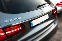 Mercedes GLC X253 2015-2022 Ornament cromat deasupra numarului (inox) foto 3
