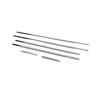 Molduri inferioare geam inox Audi A3 2012-2020 foto 2