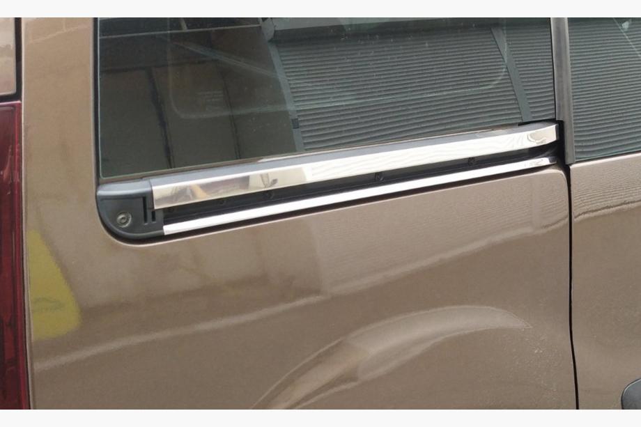 Citroen Berlingo 2008-2018 Molduri din inox pentru usi culisante (4 buc) Carmos - Otel Inoxidabil Turcesc Foto 2