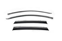 Renault Clio V 2019- Deflectoare geamuri cu ornament cromat (4 buc, Niken) foto 1