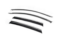 Renault Clio V 2019- Deflectoare geamuri cu ornament cromat (4 buc, Niken) foto 2