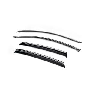 Deflectoare geamuri cu ornament cromat (4 buc, Niken) foto 2