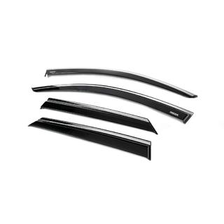 Deflectoare geamuri cu ornament cromat (4 buc, Niken) foto 2
