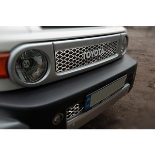 Capace cromate pentru grila (otel inoxidabil) Toyota FJ Cruiser 2006-2022 foto 2