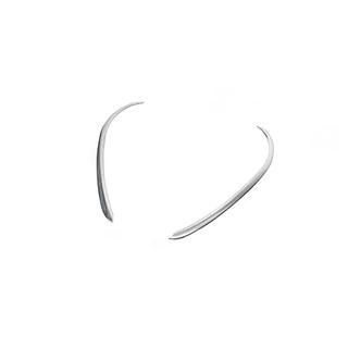 Capace cromate pentru stalpii usilor spate (2 buc, inox) foto 3