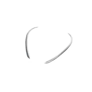 Capace cromate pentru stalpii usilor spate (2 buc, inox) foto 3