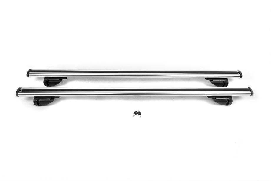 Mitsubishi Outlander 2006-2012 Bare transversale OEM pentru bare longitudinale integrate (2 buc, gri) Foto 3