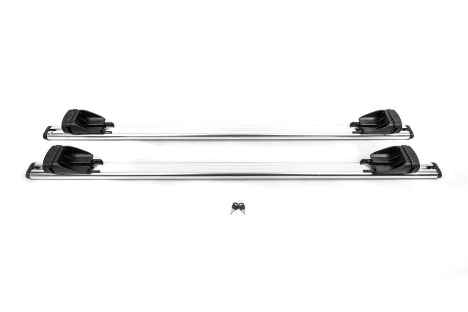 Mitsubishi Outlander 2006-2012 Bare transversale OEM pentru bare longitudinale integrate (2 buc, gri) Foto 4