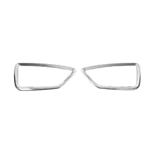 Capace cromate pentru stopuri (2 buc, inox) foto 2