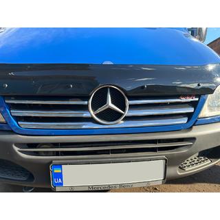 Capace grila late (2002-2006, 6 piese, inox) Mercedes Sprinter W901/902/903/904/905 1995–2006 foto 2